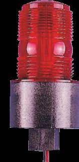 Strobe with Red Lens, 230 Vac