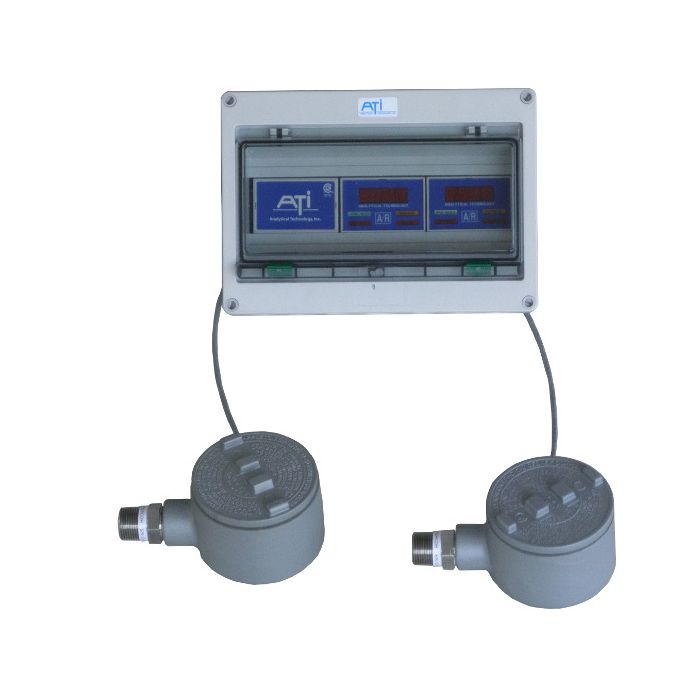 2 Sensor Remote mount gas detection system with XP rated sensors for Hazerdous duty environments