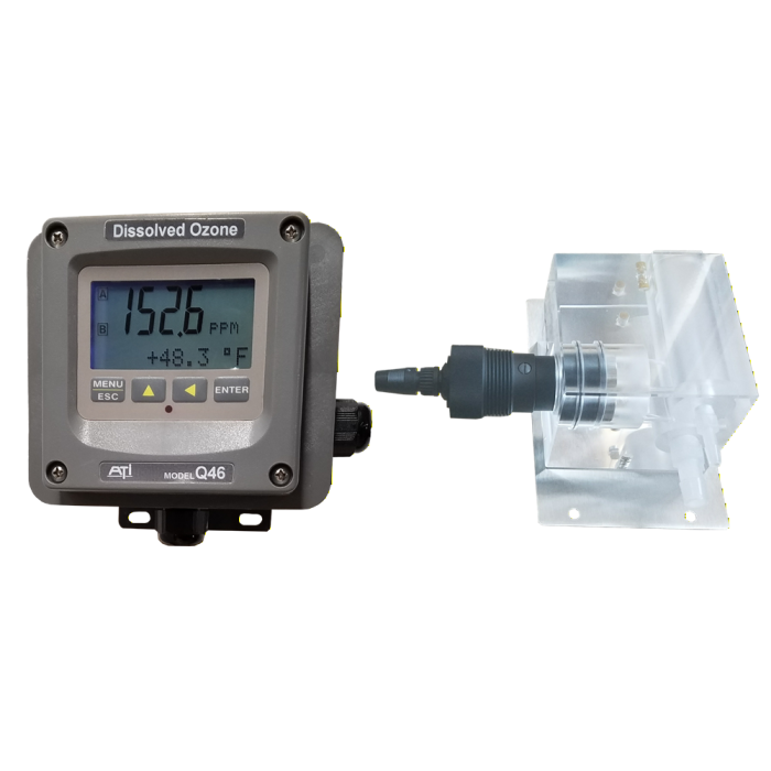 Q46 Dissolved ozone meter with Constant head flowcell