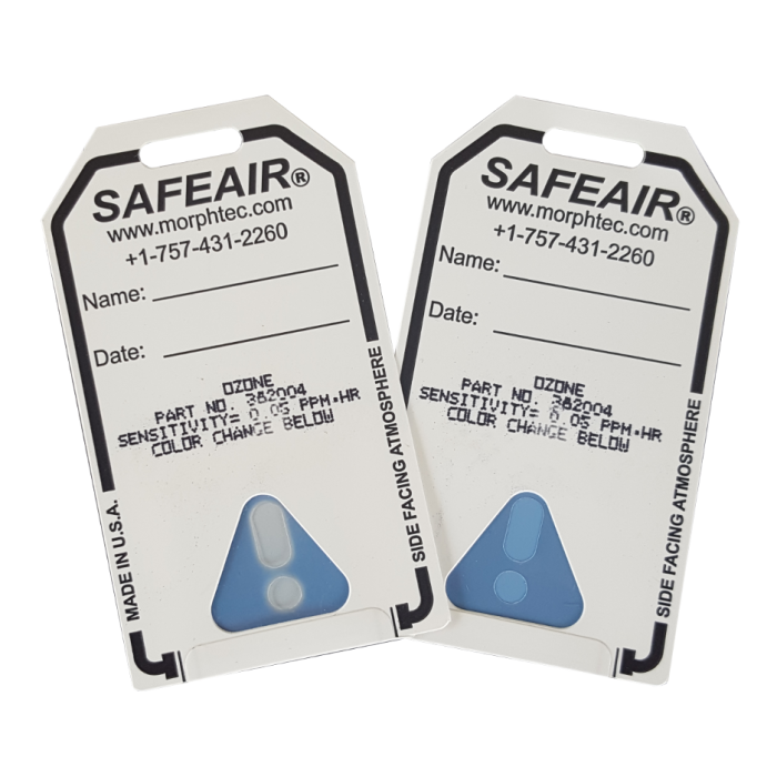 Comparing a new and used badge.  Notice the color change.