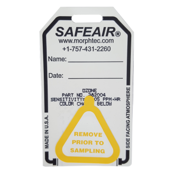 SafeAir Badge prior to testing.