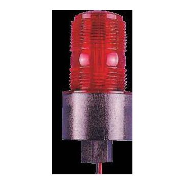Strobe with Red Lens, 120 VDC