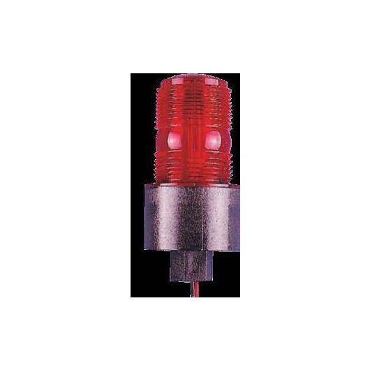 Strobe with Red Lens, 120 VDC
