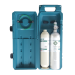 Inside of Gas Calibration Kit - it comes with Calibration Gas, zero air cylinder, and regulator