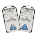 Comparing a new and used badge.  Notice the color change.