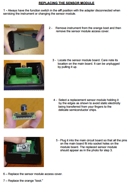 Ozone Sensor replacement in the A-22 Ozone Monitor