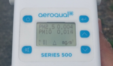 Particulate Meter readout