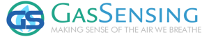 Gas sensing logo - making sense of the air we breathe