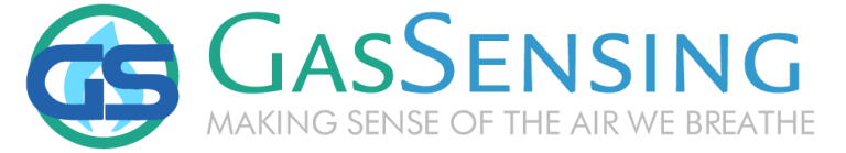 Gas sensing logo - making sense of the air we breathe