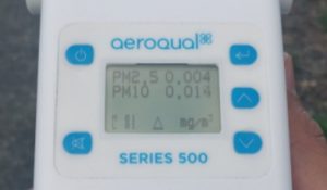 Particulate Meter readout